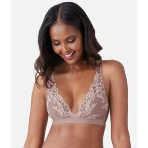 Wacoal Embrace Lace Wire Free Bra Cafe Au Lait Size Medium